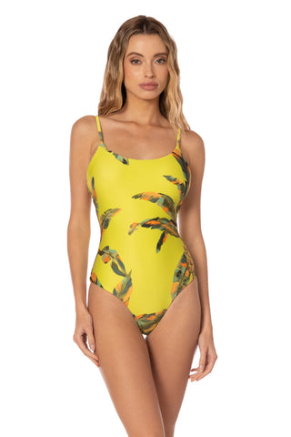 Cana Swimwear Traje de Baño Deportivo de Una Pieza