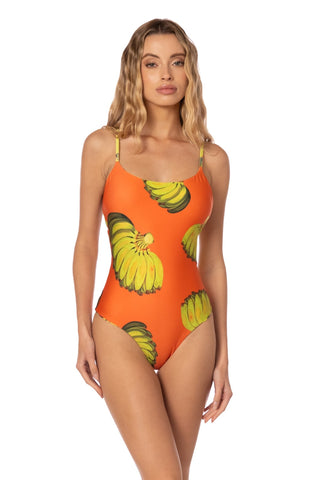 Cana Swimwear Traje de Baño Deportivo de Una Pieza
